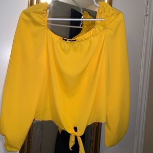 yellow blouse